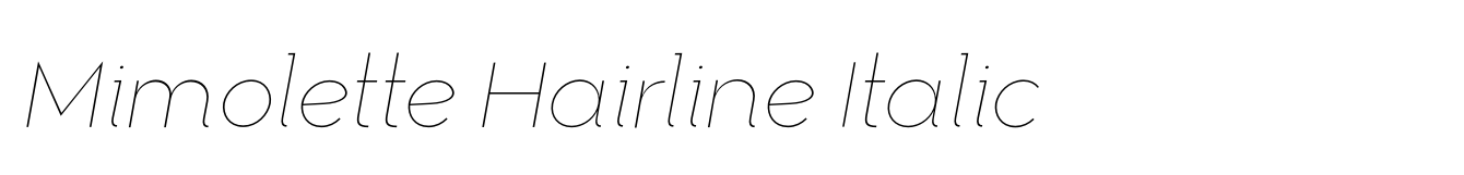 Mimolette Hairline Italic image